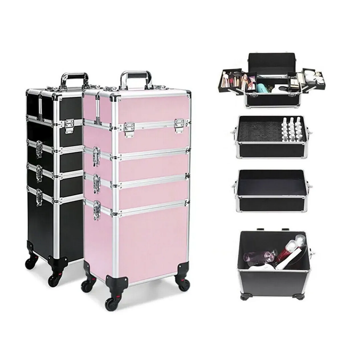Cosmetic Case Makeup Trolley Beauty Organizer - Image 2