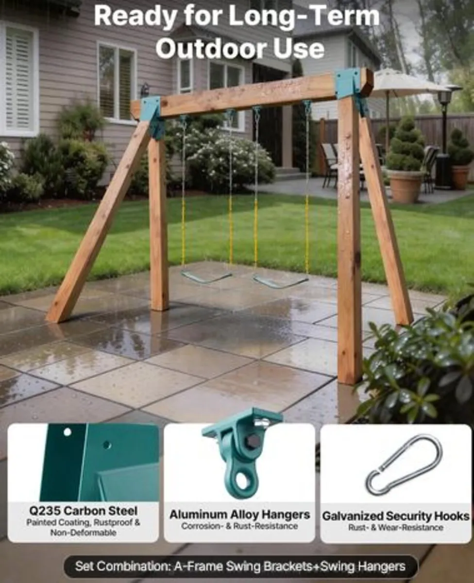 Swing Set Brackets,Heavy-Duty A-frame Set Hardware - Image 3
