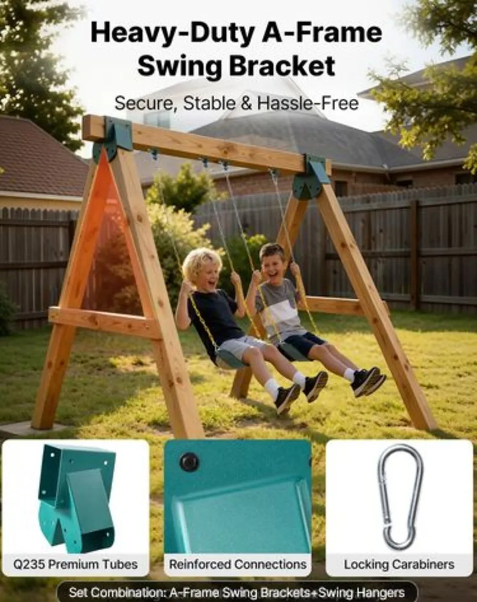 Swing Set Brackets,Heavy-Duty A-frame Set Hardware - Image 2