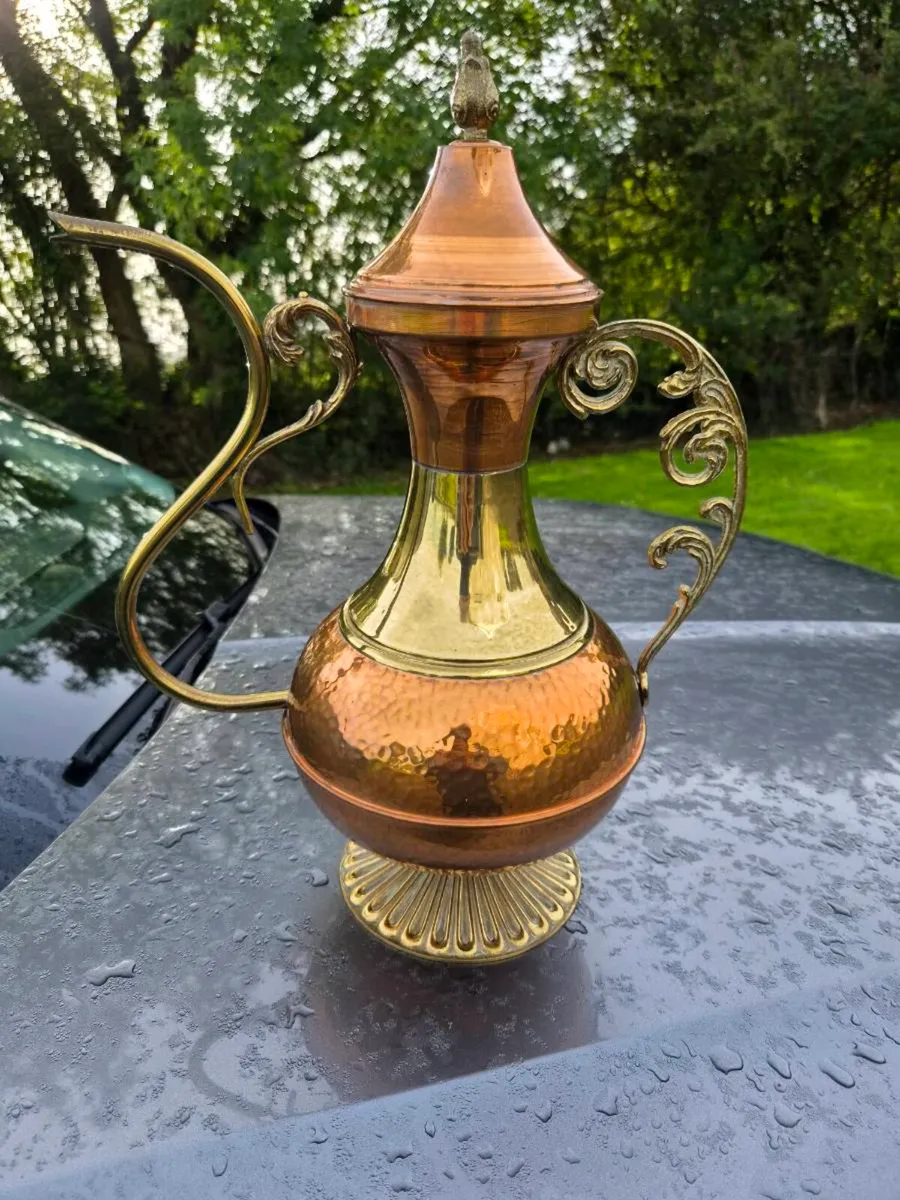 Old copper  brass  display  tea pot - Image 1