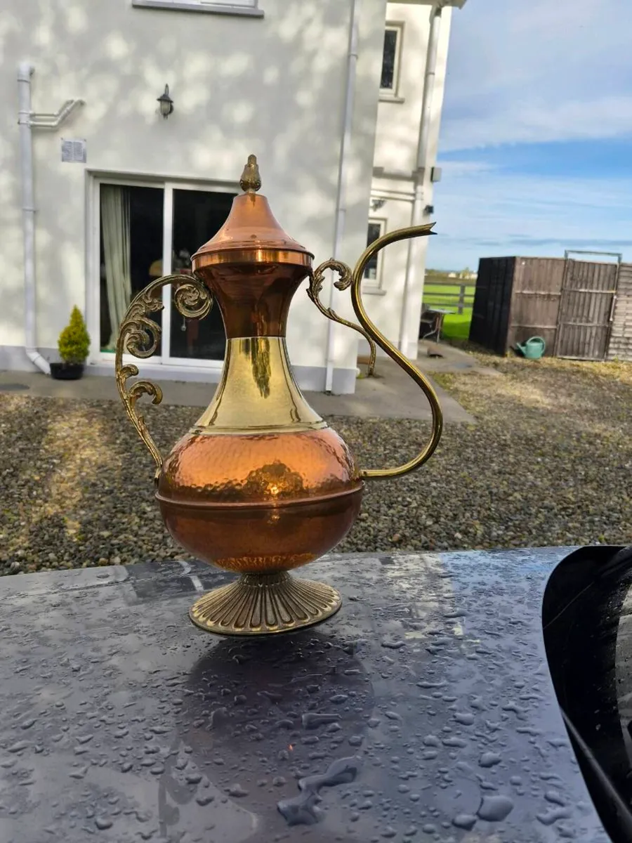 Old copper  brass  display  tea pot - Image 3