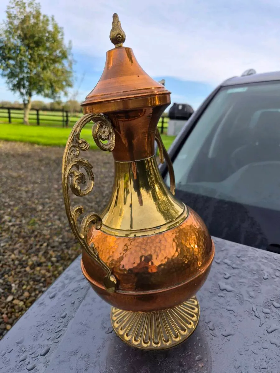 Old copper  brass  display  tea pot - Image 2