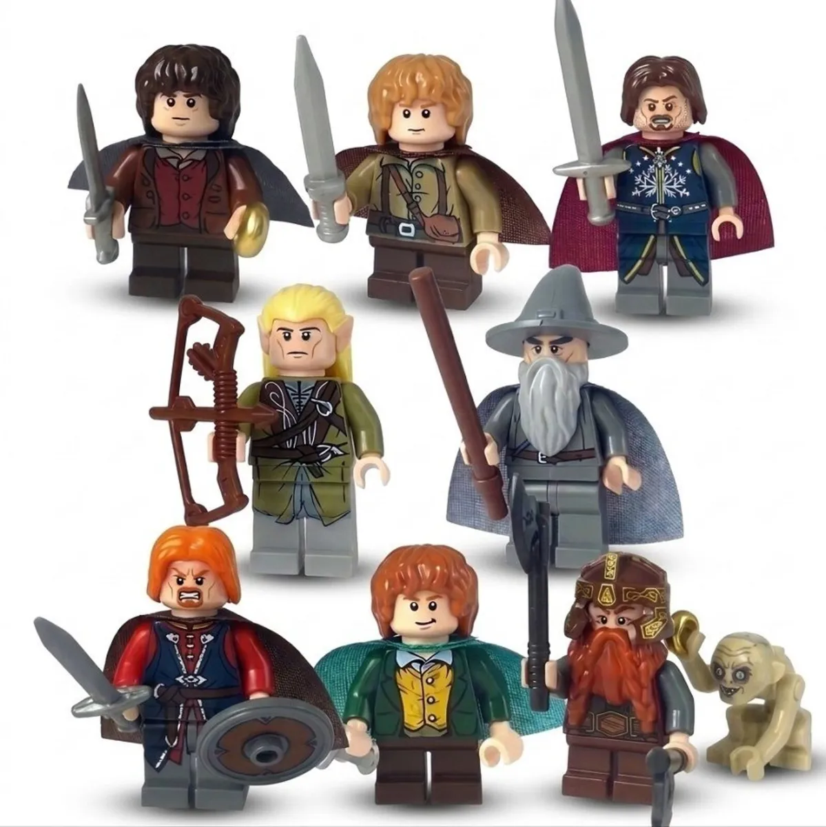 [8-Pack] Fellowship of the Ring Minifigure Bundle - Image 1