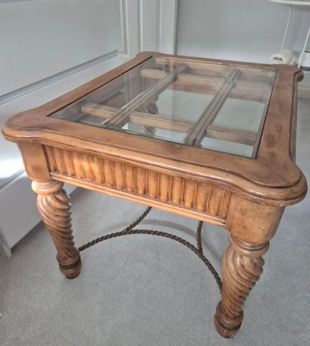 Coffee Table with Glass Top - Image 2