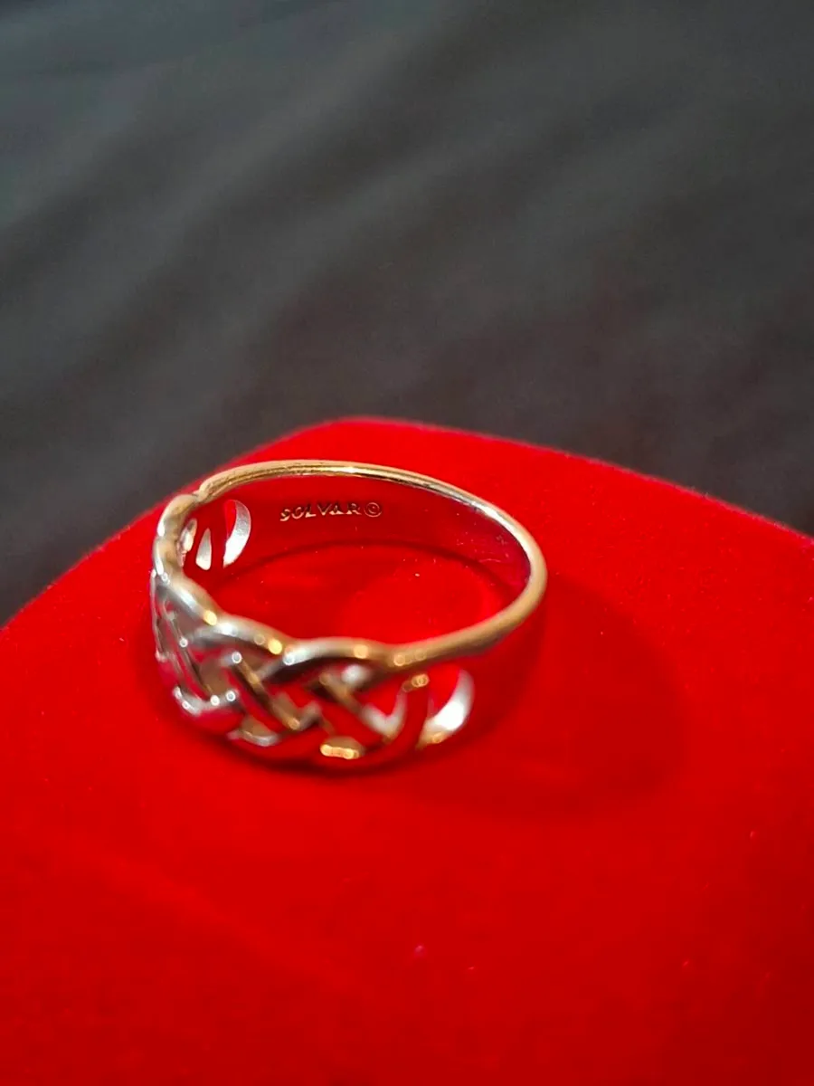 Sterling Silver Celtic Knot Ring made in Ireland - Image 4