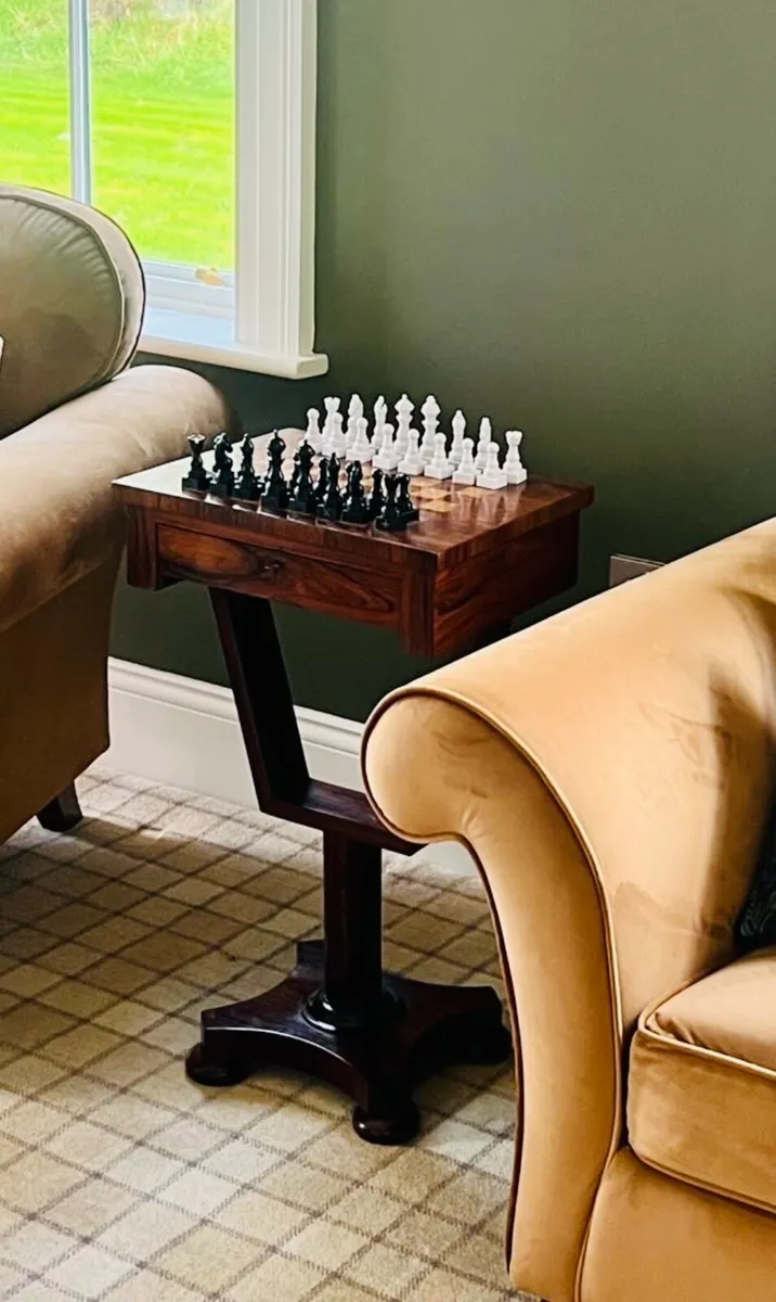 Quality antique Chess table - Image 1
