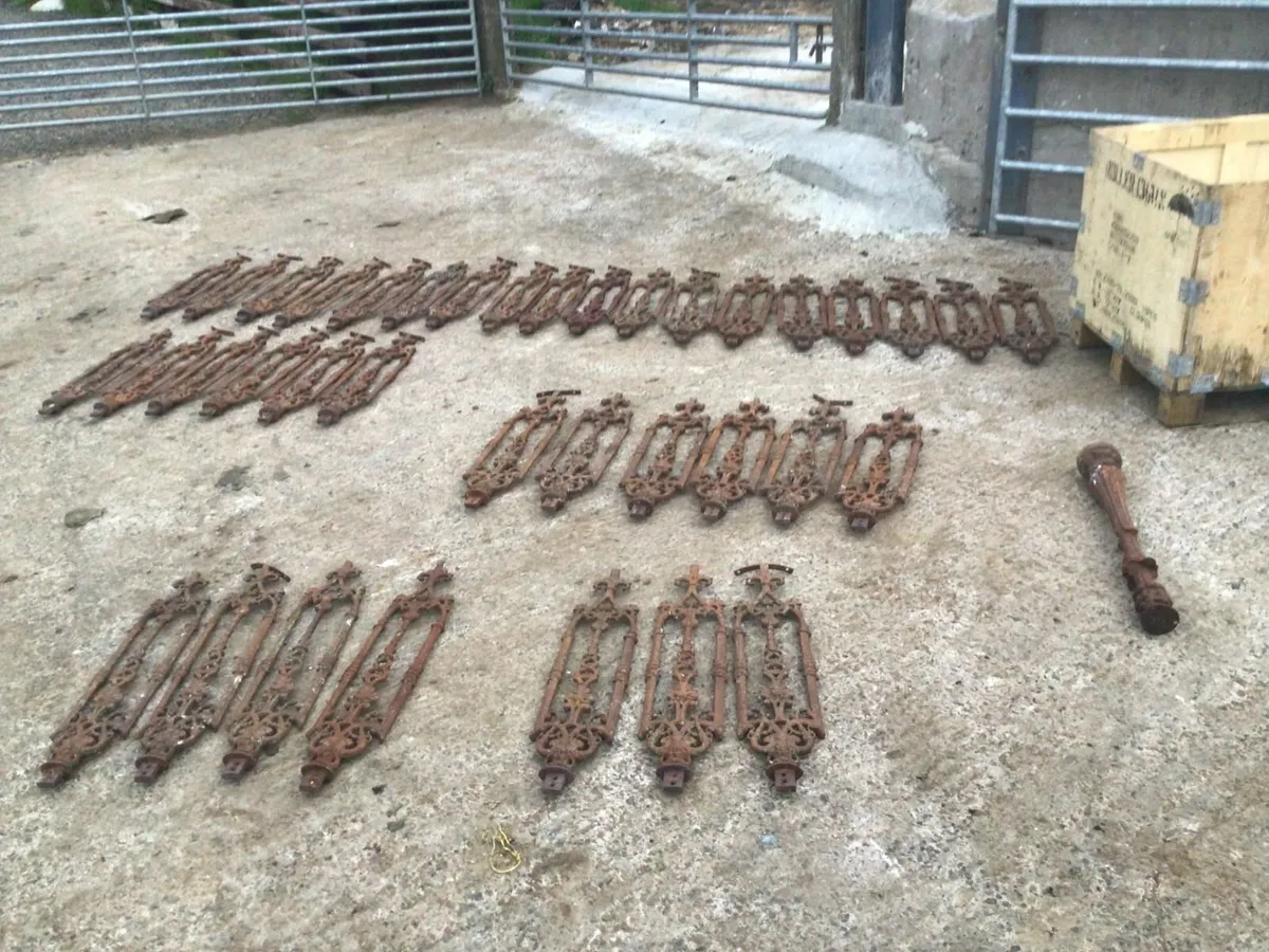 Original Cast Iron Stairway Balustrades - Image 1