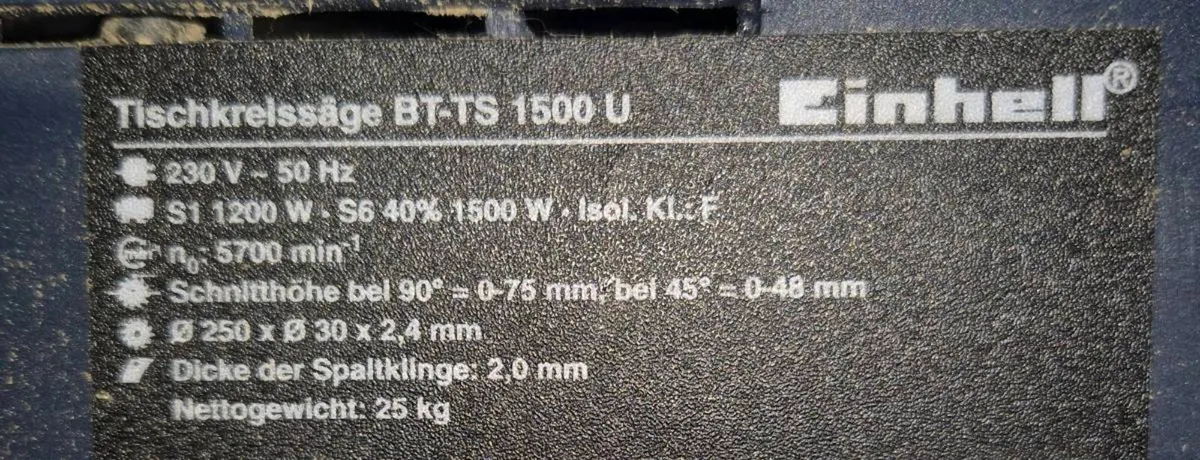 Einhell Table Saw - Image 4