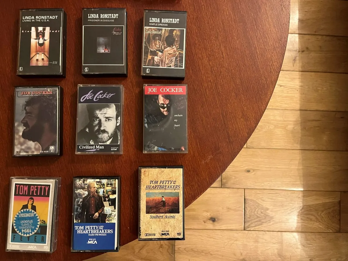 Linda Ronstadt, Tom Petty & Joe Cocker cassettes