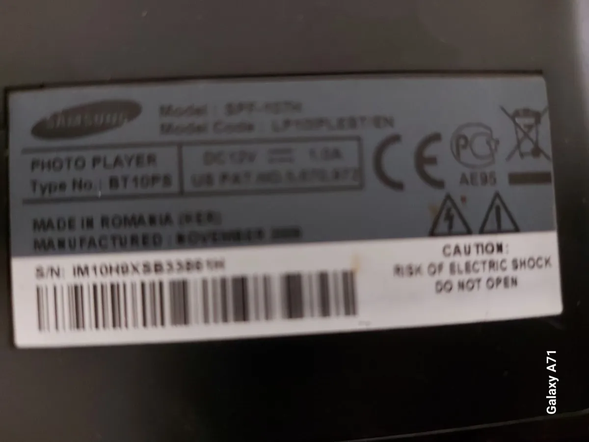 Samsung Photoframe, Photo Player, 1GB Memory - Image 4