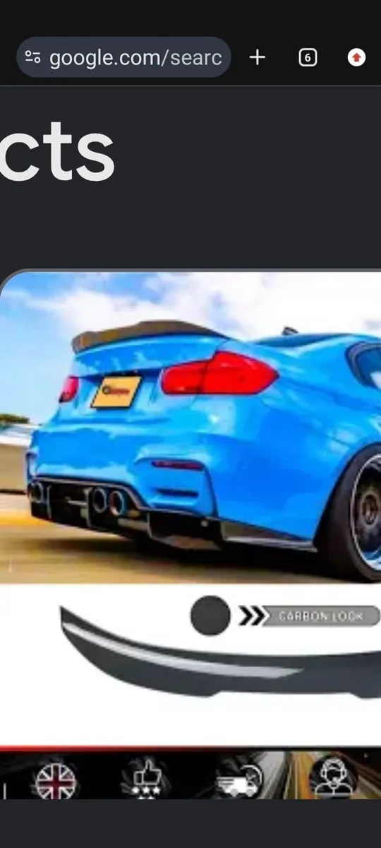 Brand new CT Carbon fibre ducktail rear spoiler - Image 3