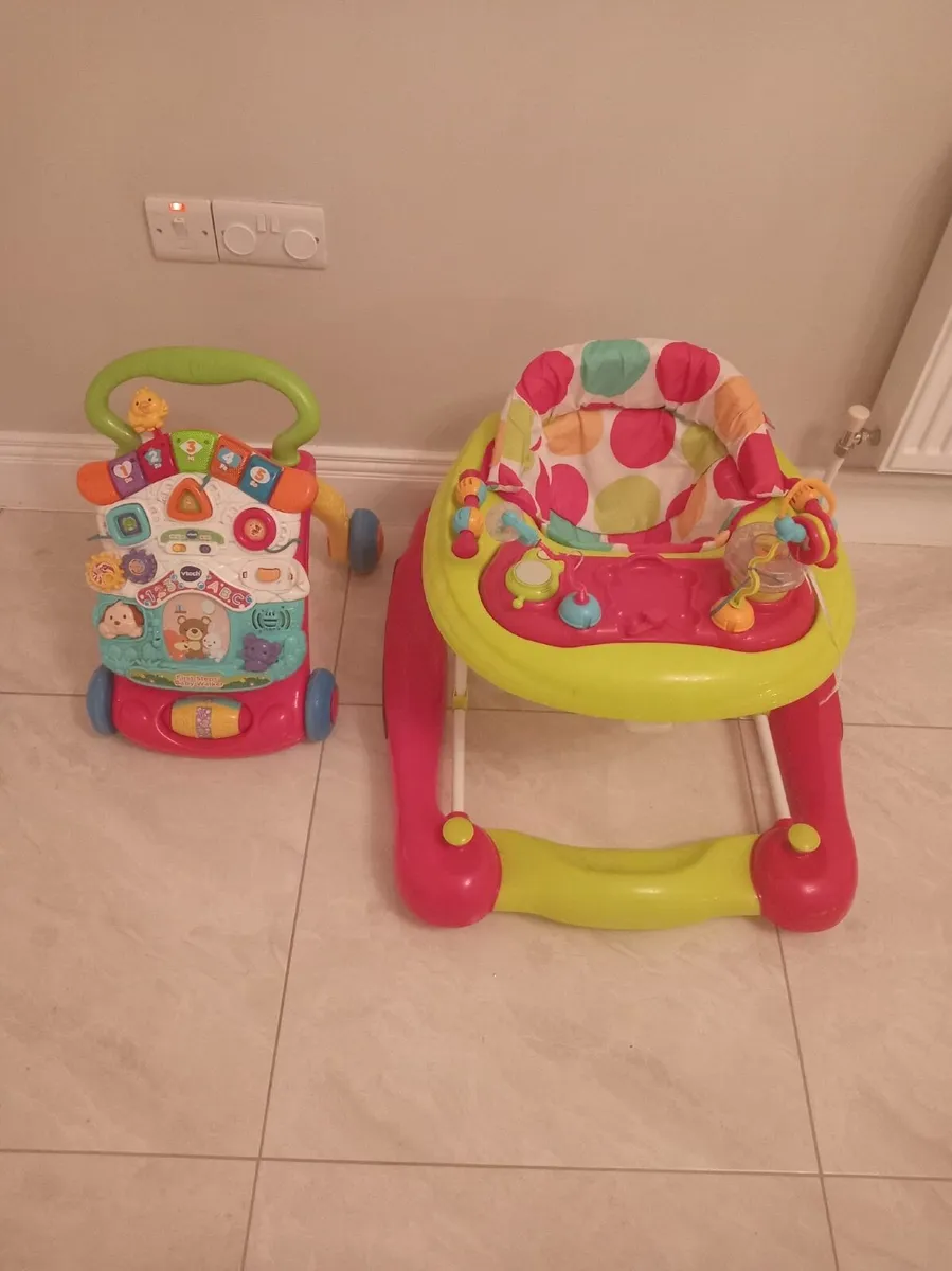 Vtech push along walker and baby walker - Image 2