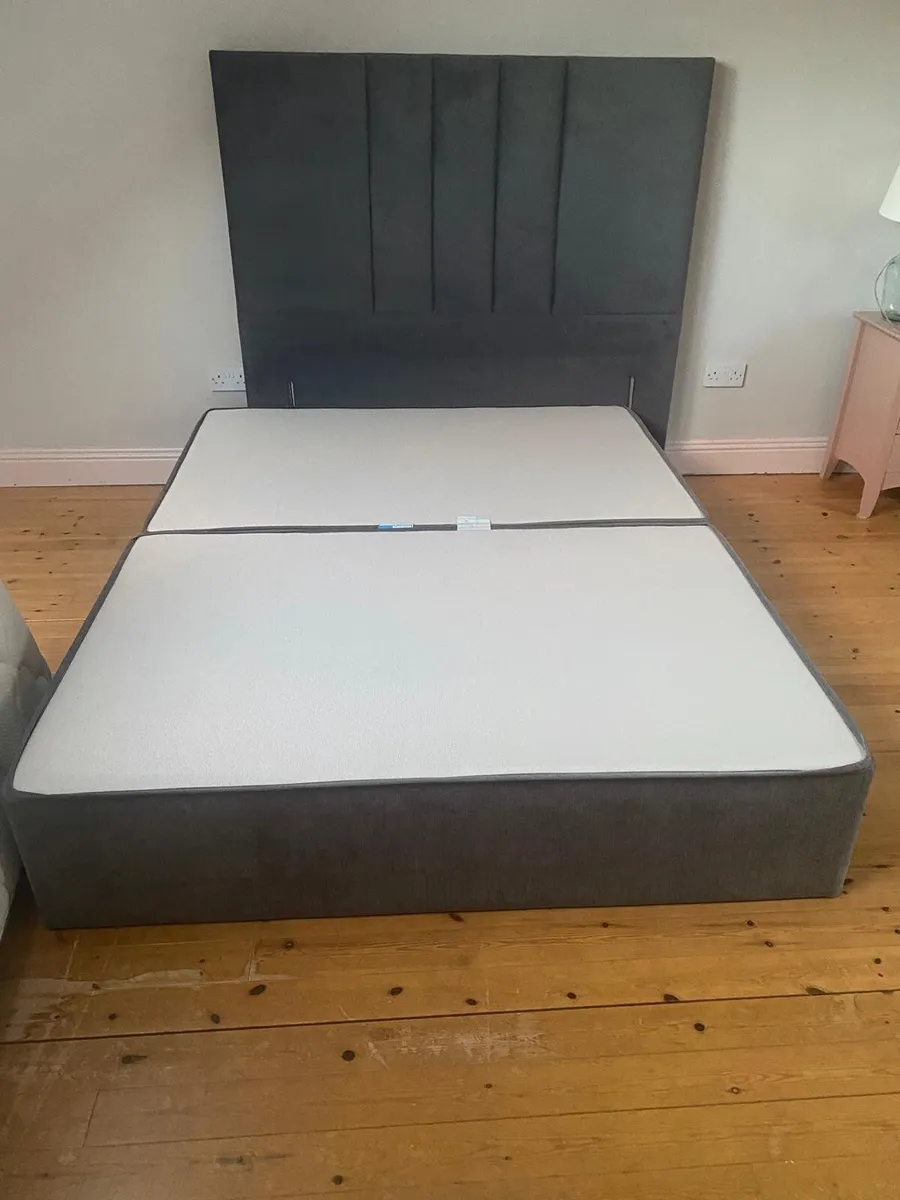 Divan bed frame and headboard - Kingsize - Image 4
