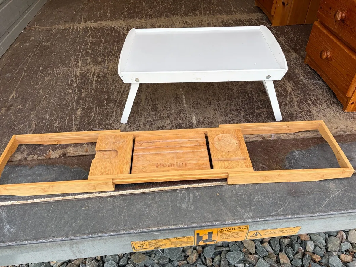 ikea breakfast tray + bath tray 2 for €15 - Image 1