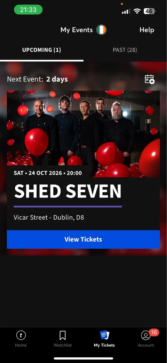 Shed seven tickets