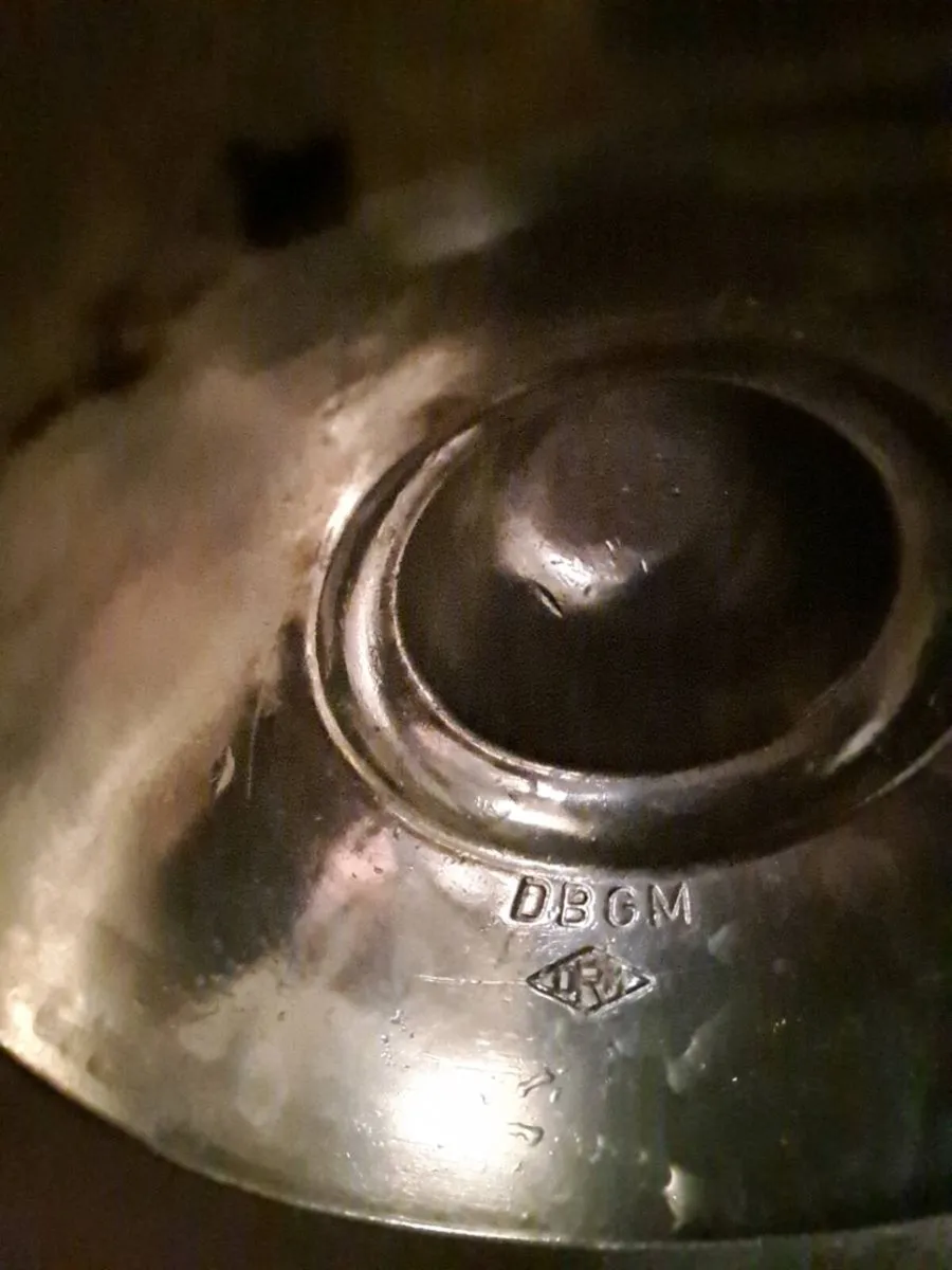 Vintage German Lidded Beer Stein – D.B.G.M. - Image 4