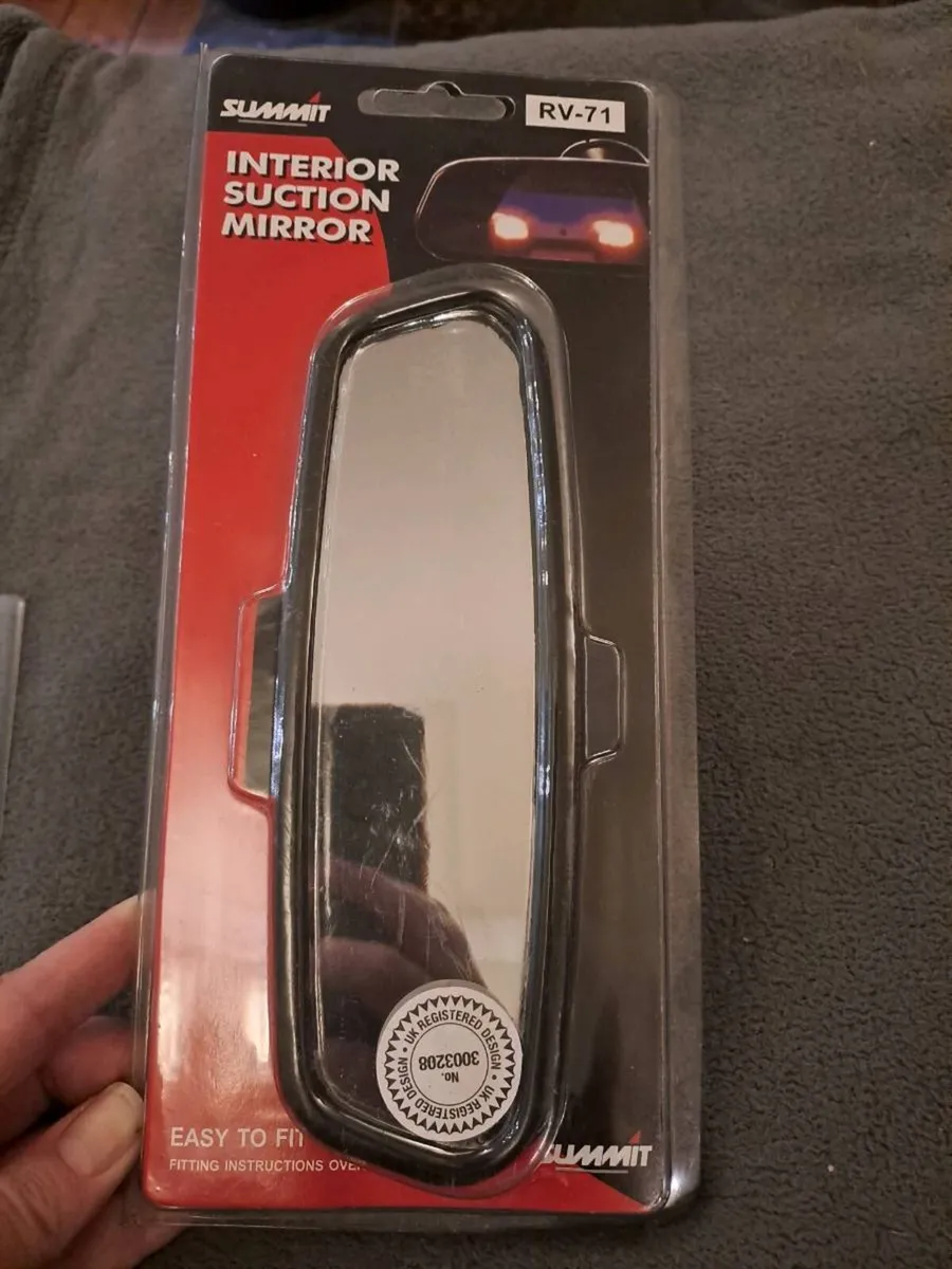 Summit RV-71 Interior Suction Rear-View Mirror - Image 1