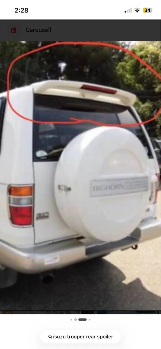 Isuzu trooper spoiler - Image 3
