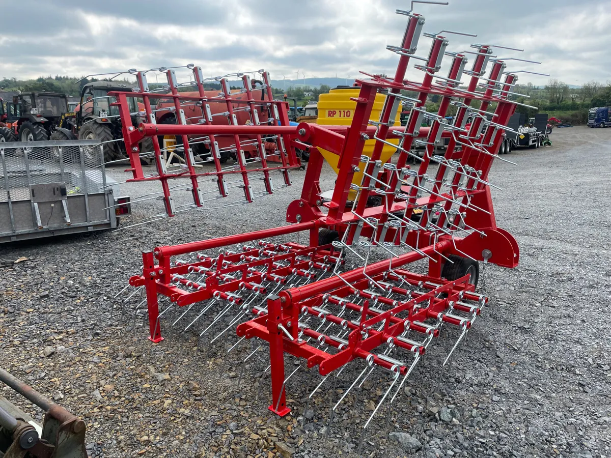 New Jarmet 6M Grass Harrow with Seeder - Image 3