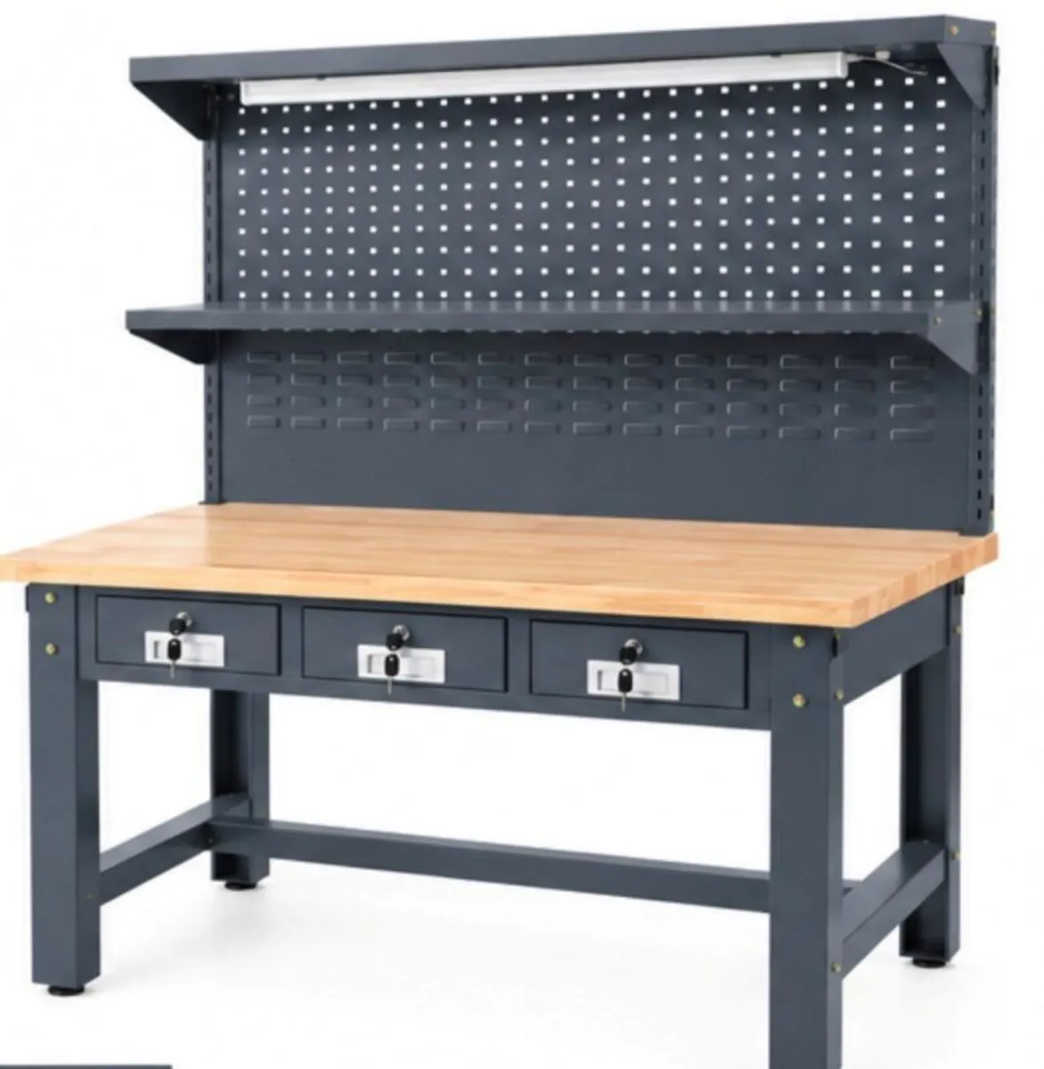 Heavy Duty Steel Workbench with Drawers - Image 3