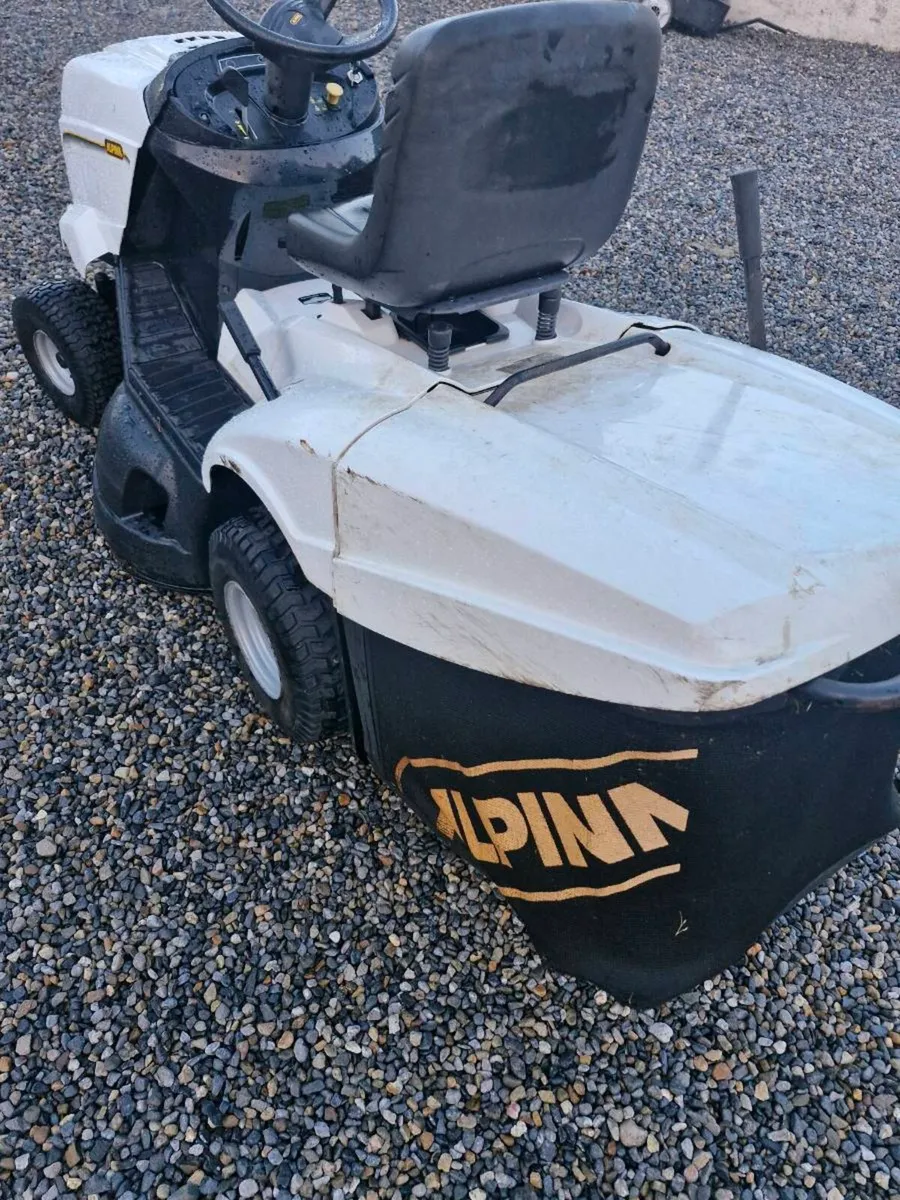 Alpina 2015 ride on mower Delivery available - Image 3