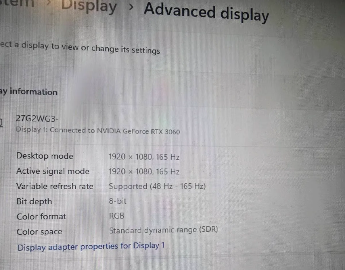 AOC 27" Gaming Monitor 165Hz 1080p (27G2SAE) - Image 4