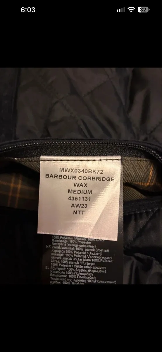 Barbour wax jacket medium sizes - Image 4