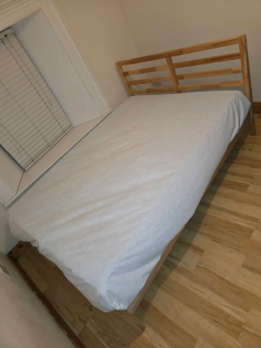 Double bed. Pine wood. IKEA (model name - TARVA) - Image 1