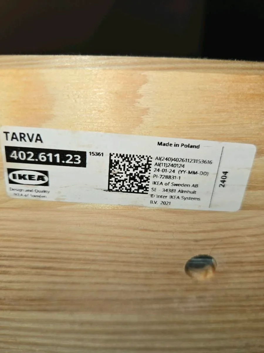 Double bed. Pine wood. IKEA (model name - TARVA) - Image 2