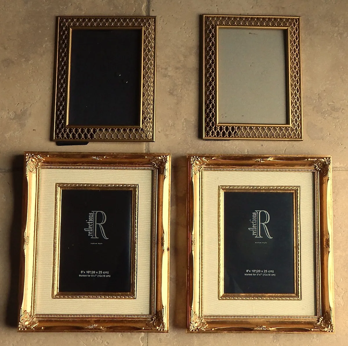 Selection of Photo Frames in Brass & Wood - Image 3