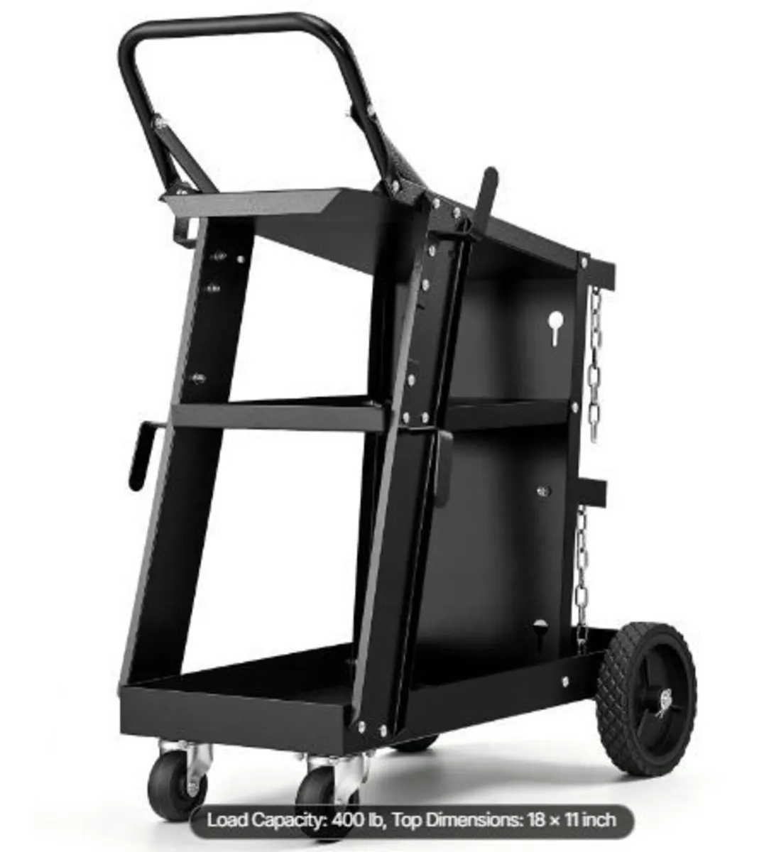 Welding Cart, 3-Tier Heavy Duty Welder Cart - Image 4