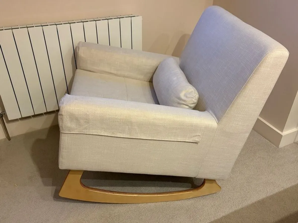 Rocking/Feeding Chair - Oak Legs - Image 1