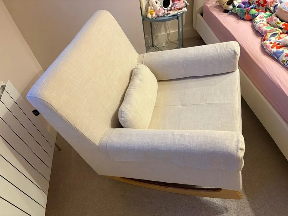 Rocking/Feeding Chair - Oak Legs - Image 2