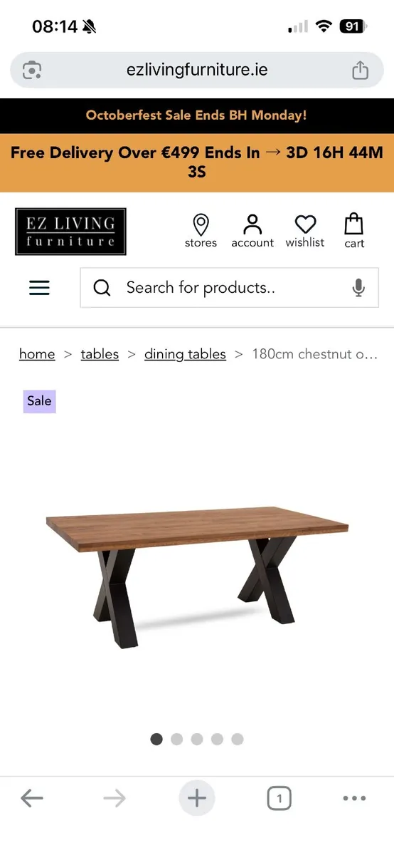 Dining table and bench - Image 4
