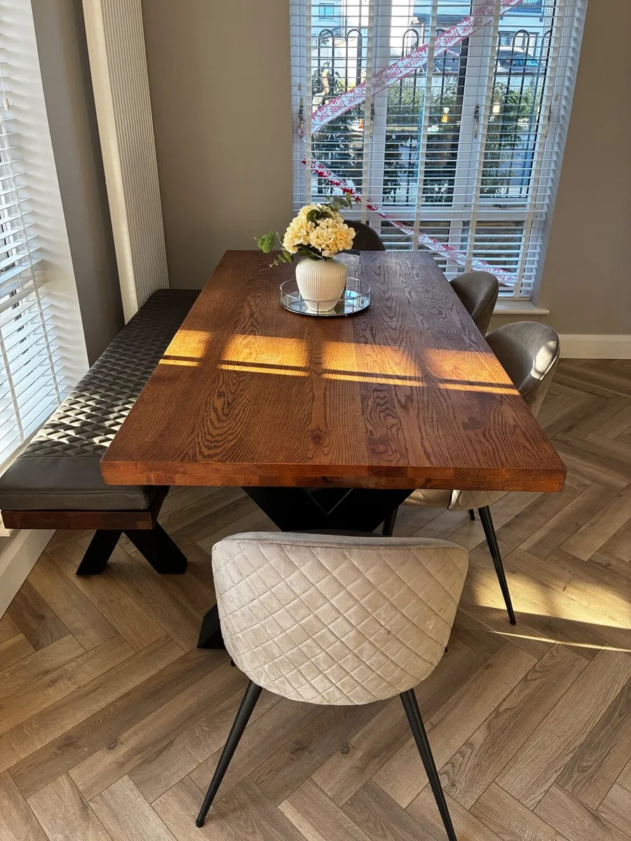 Dining table and bench - Image 2