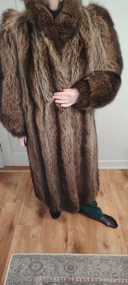 Vintage Raccoon coat, 127cm. Southern fur Co. - Image 1