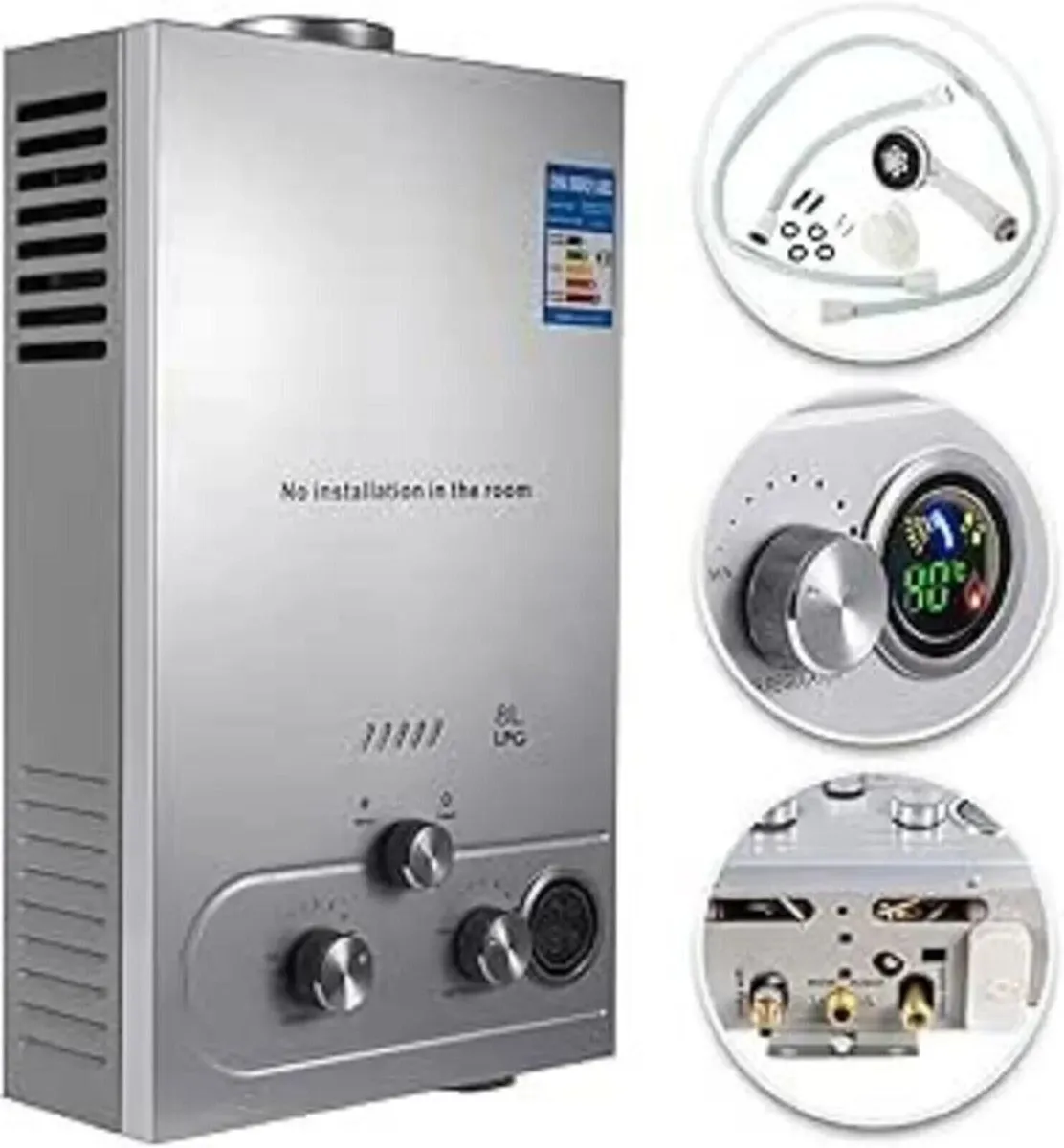 8L Propane Tankless Water Heater Fast Heating - Image 3
