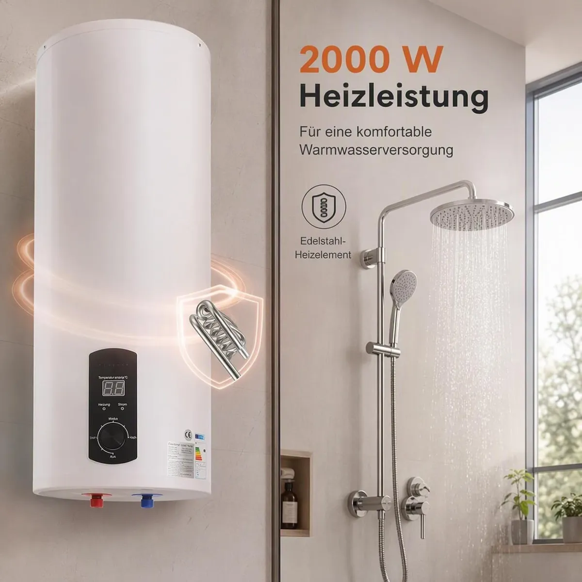 Electric Water Heater 60L Fast Heating System - Image 4