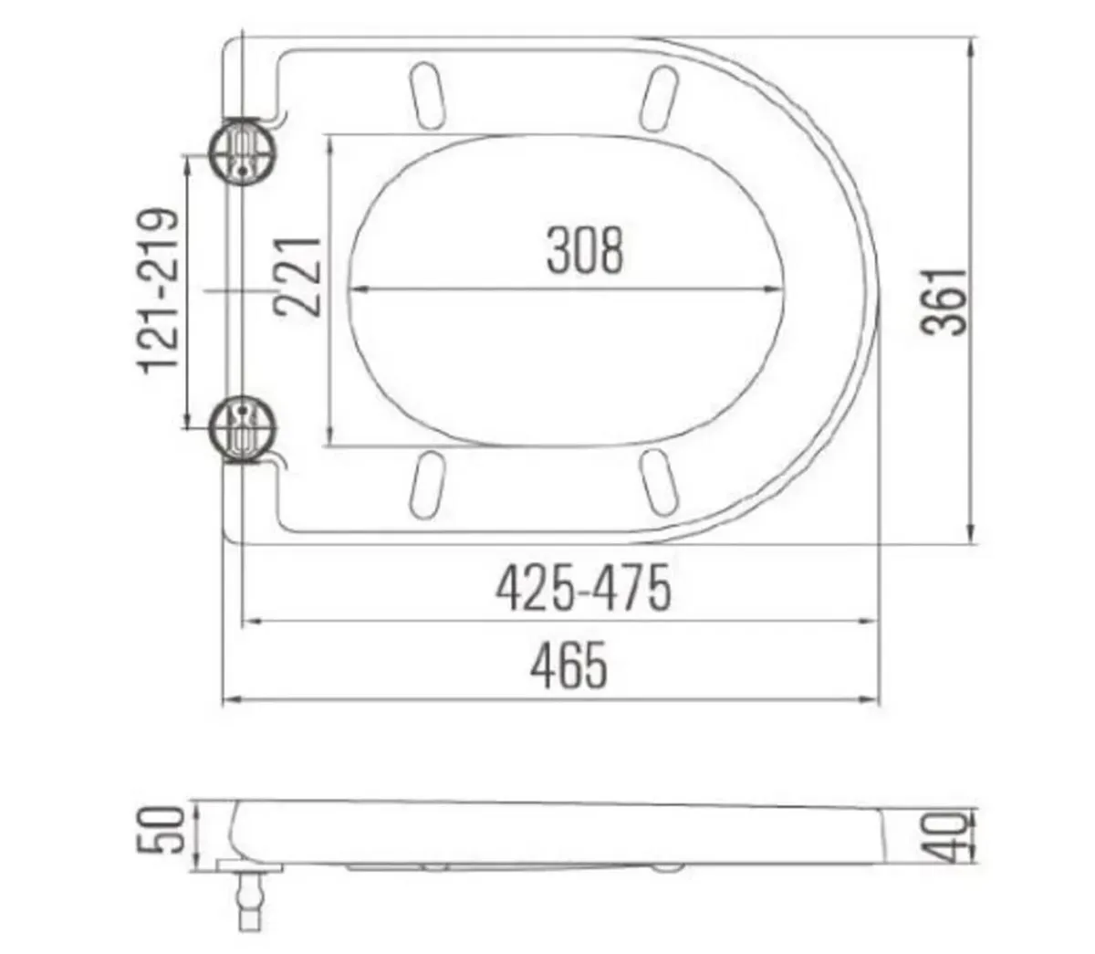 Soft Close Toilet Seat Cover Quick Release - Image 4