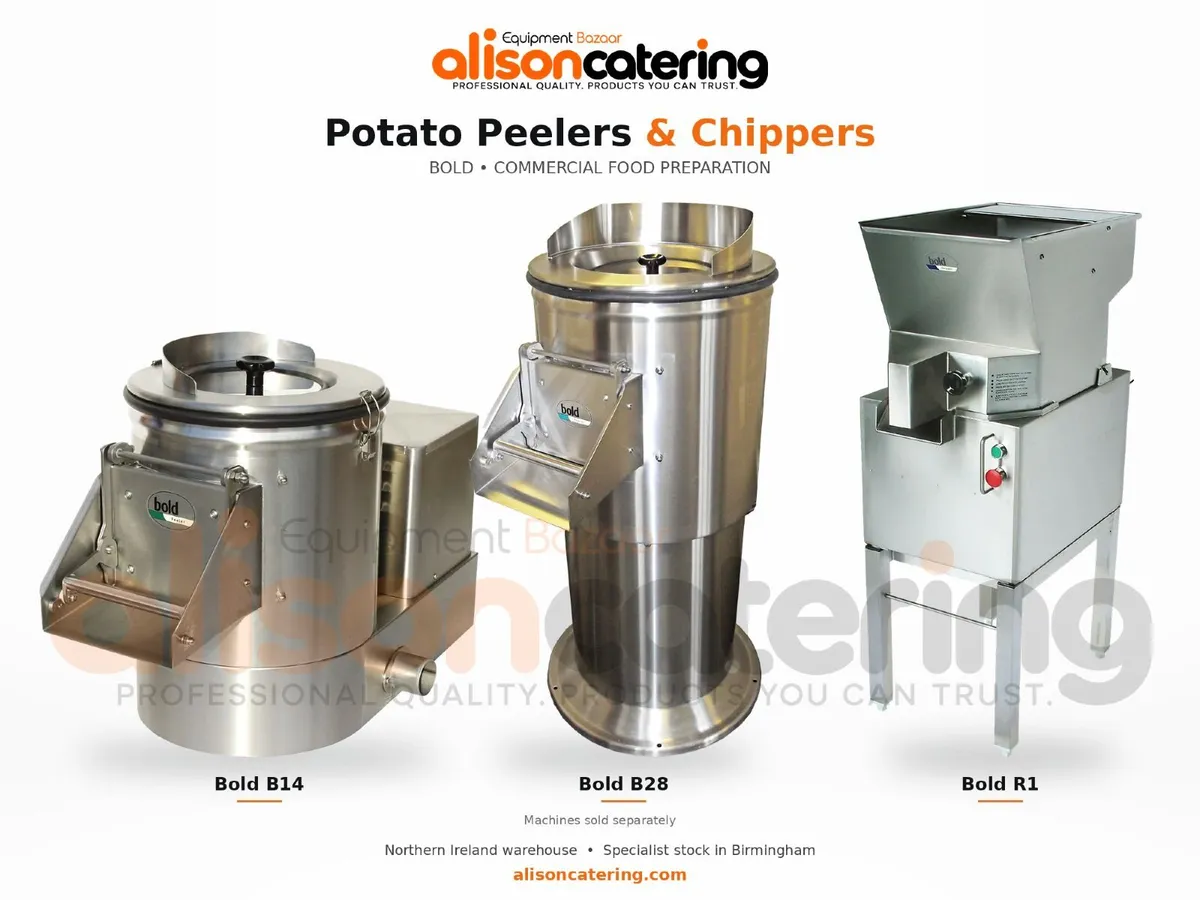 Commercial Potato Peelers & Chippers - Bold - Image 1