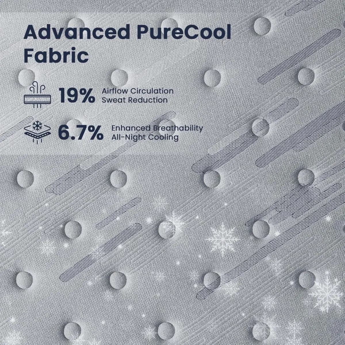 Mattress 12 Inch Memory Foam Hybrid for Cool - Image 4