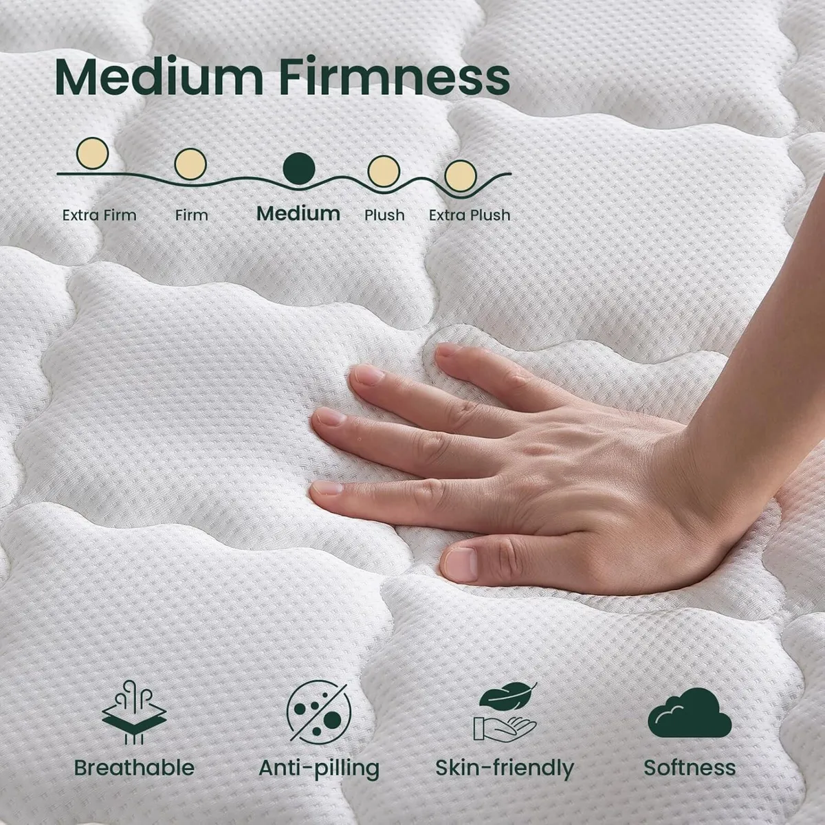 Mattress 12 Inch Hybrid Pocket Sprung 9-Zone - Image 3