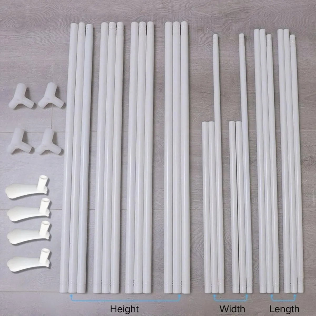 Bed Frame Post Size Thickened Metal Poles Four - Image 3