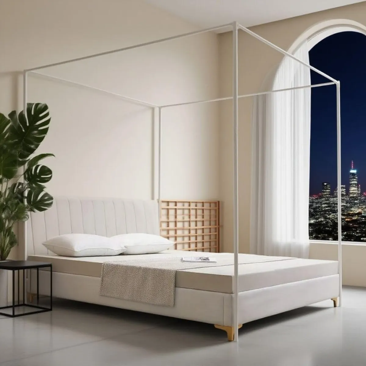 Bed Frame Post Size Thickened Metal Poles Four - Image 1