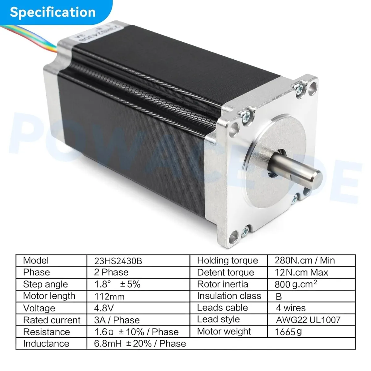 Nema 23 Stepper Motor Bipolar 2.8 Nm (Set of 3) - Image 2