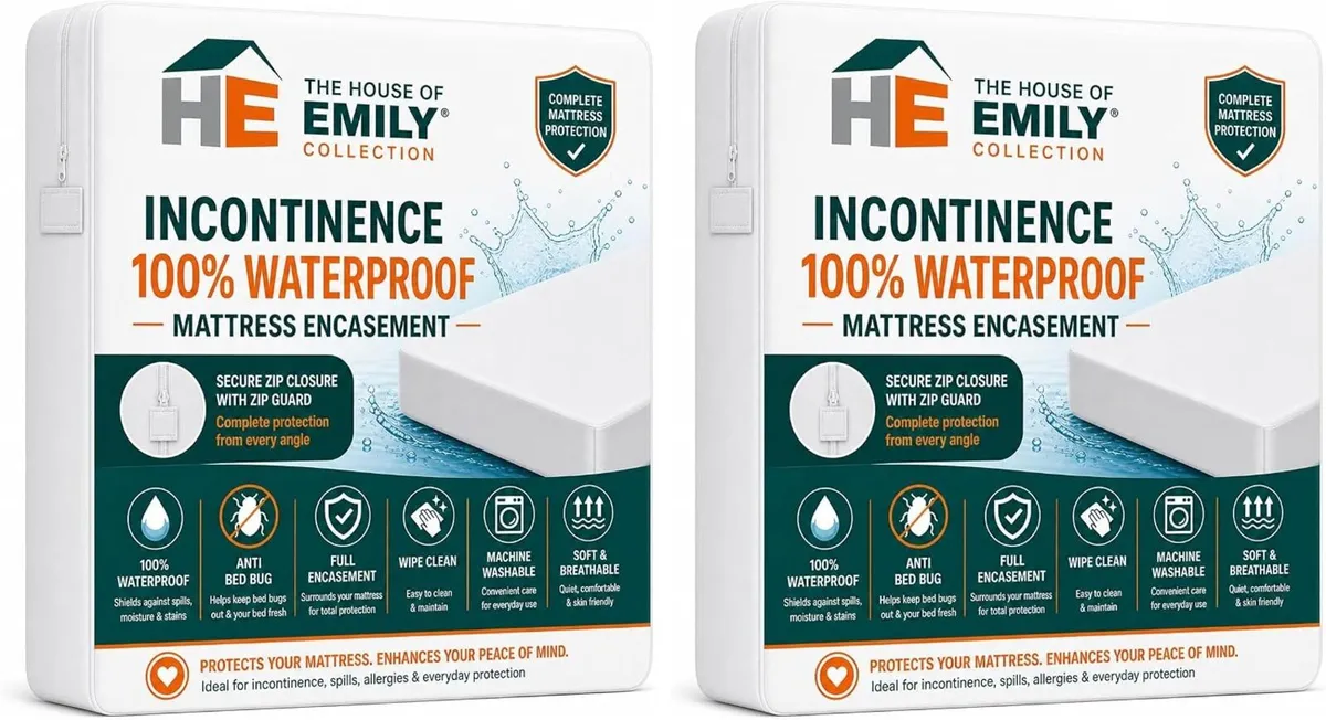 Incontinence Mattress Protector Fully (2 Pack) - Image 1