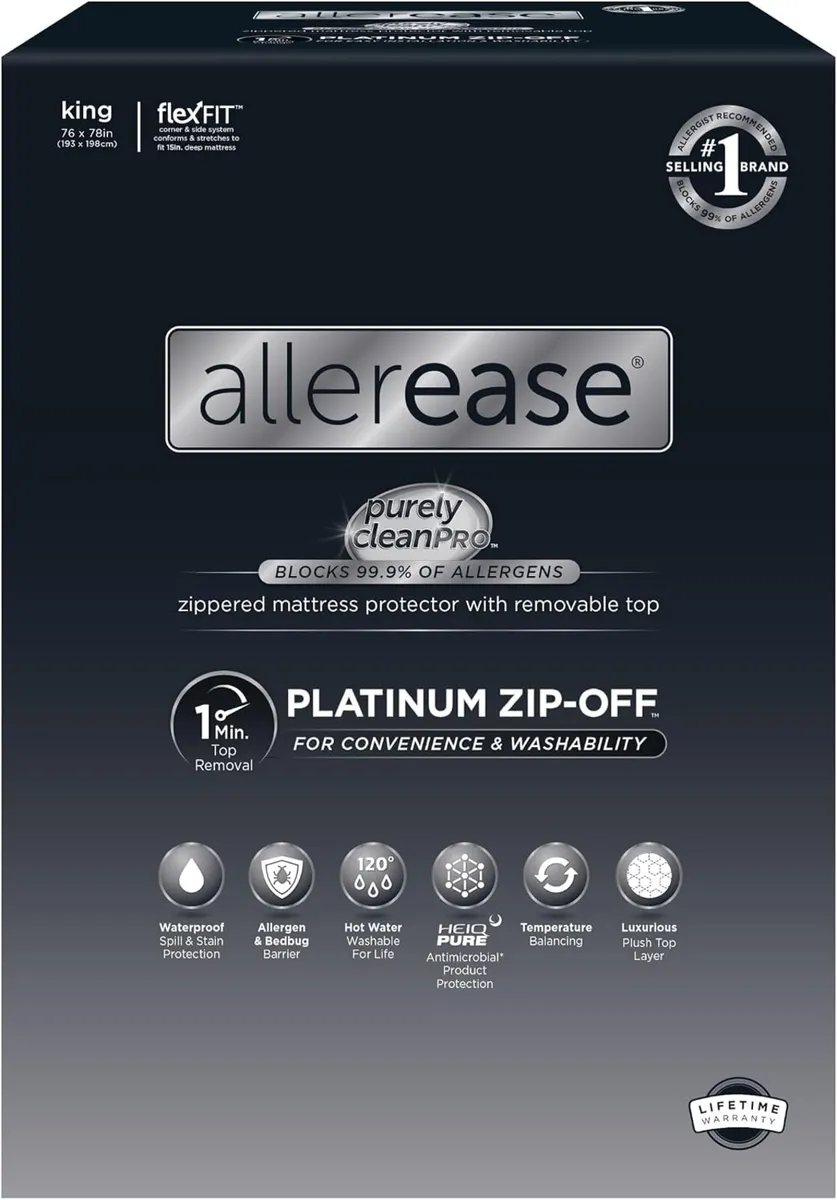 Allerease Platinum Zip-Off Top Waterproof - Image 1