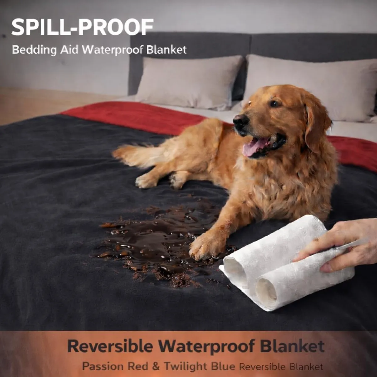 Waterproof Blanket Spill-Proof Water-Resistant - Image 4