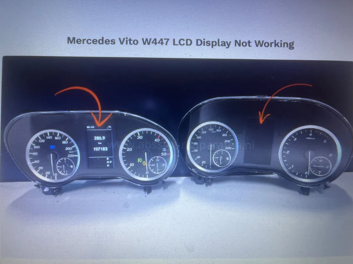 Mercedes Vito /Vaneo Speedo lcd display repair - Image 1