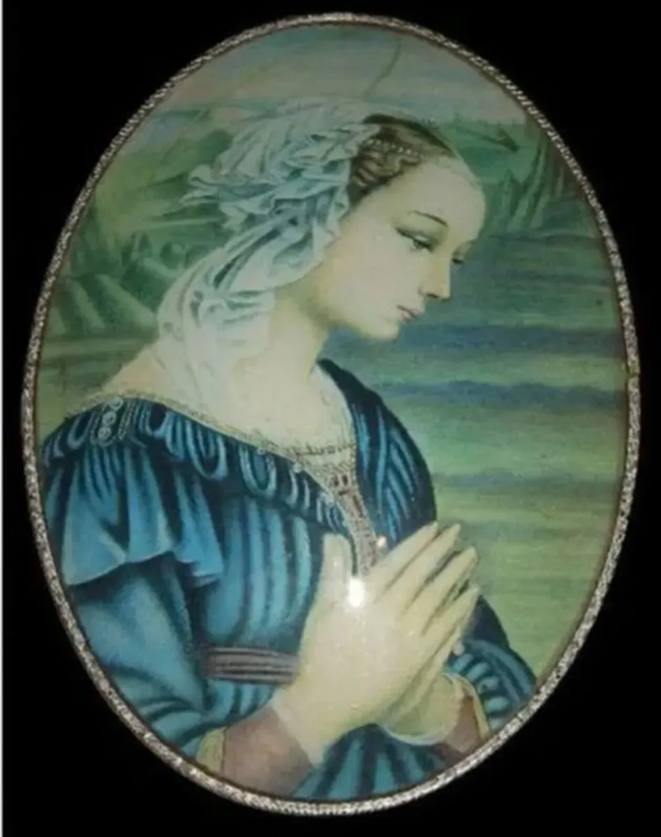 Vintage 1971 Italian Madonna Plaque - Image 4